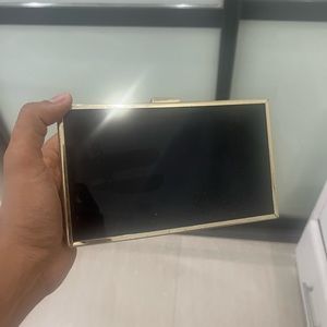 ZARA GOLD CLUTCH